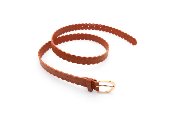 ceinture cuir marron femme